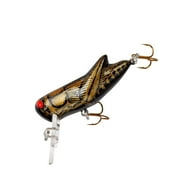 Rebel Lures Crickhopper Cricket / Grasshopper Crankbait Fishing Lure, 1 1/2 Inch, 1/4 Ounce, Black Cricket, Crickhopper 3/32 oz